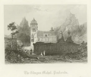 Der Ghugun Mahal, Penukonda, Indien